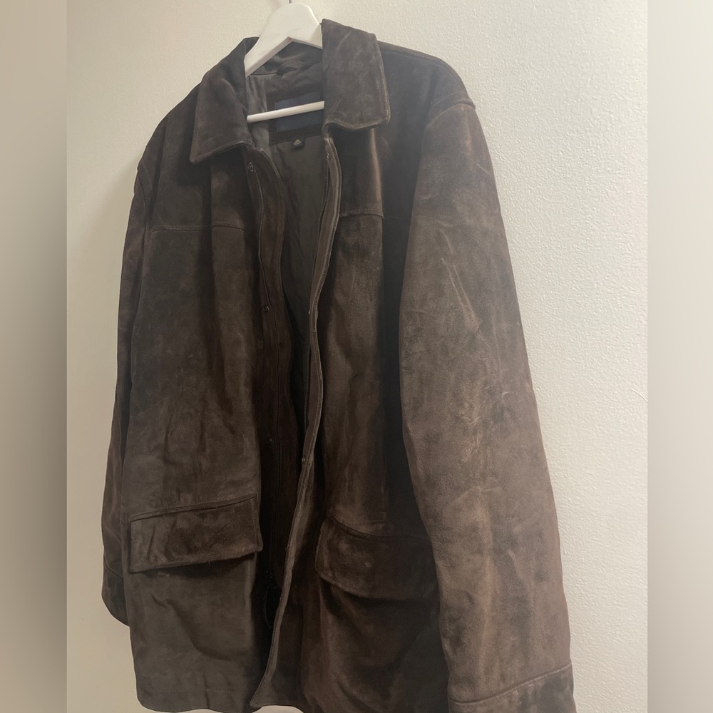 Vintage Banana Republic Dark Brown Suede Jacket